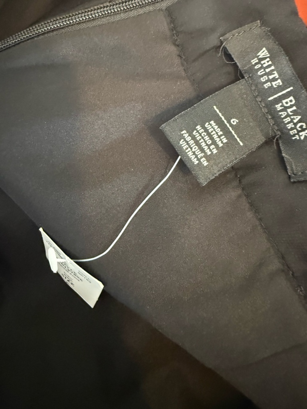 White House Black Market Black Ponte Pencil Skirt size 6 nwt - Picture 6 of 8